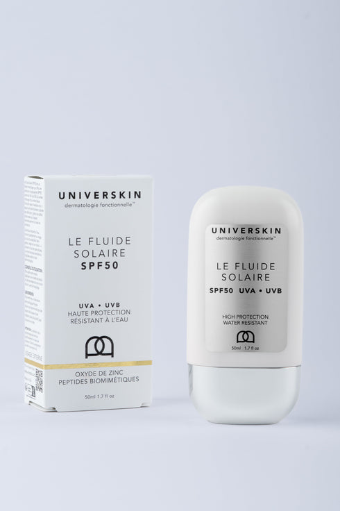 Universkin The Sunscreen Fluid SPF50 packaging